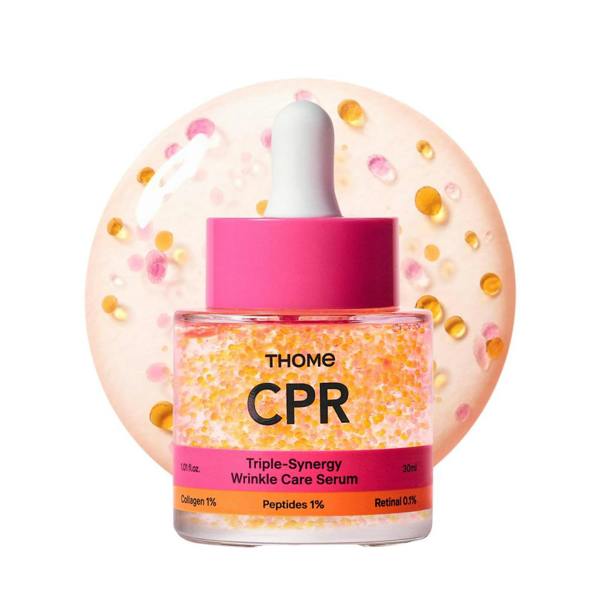 THOME CPR Triple-Synergy Wrinkle Care Serum – 30ml Korean anti-aging serum with Peptides, Collagen, and Adenosine available at Atelier De Glow UK.