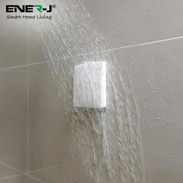 Ener-J 1-Gang Wireless Kinetic Switch & 100W WiFi Dimmable Receiver Kit, White, Battery-Free & Smart Dimming