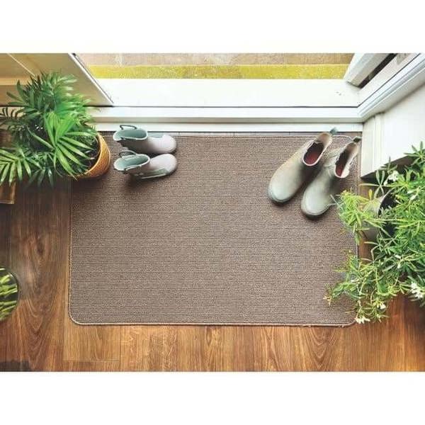 The Rugs Washable Mat & Runners: Durable Plain Design
