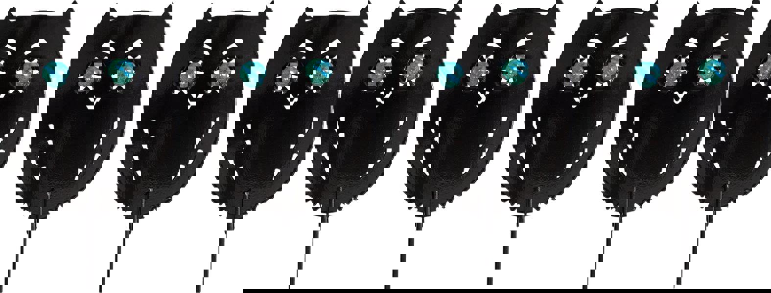 St Helens Home and Garden Life-Sized Decoy Owl - Bird and Small Mammal Scaring Device with Realistic Reflective Eyes - Pack of 4