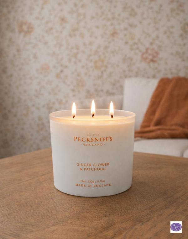 Pecksniff's Ginger Flower & Patchouli Scented Candle 595.3g
