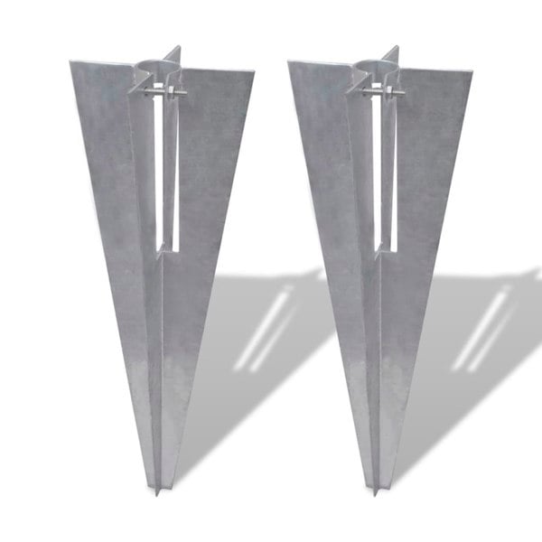Berkfield Fence Post Spikes 2 pcs Steel