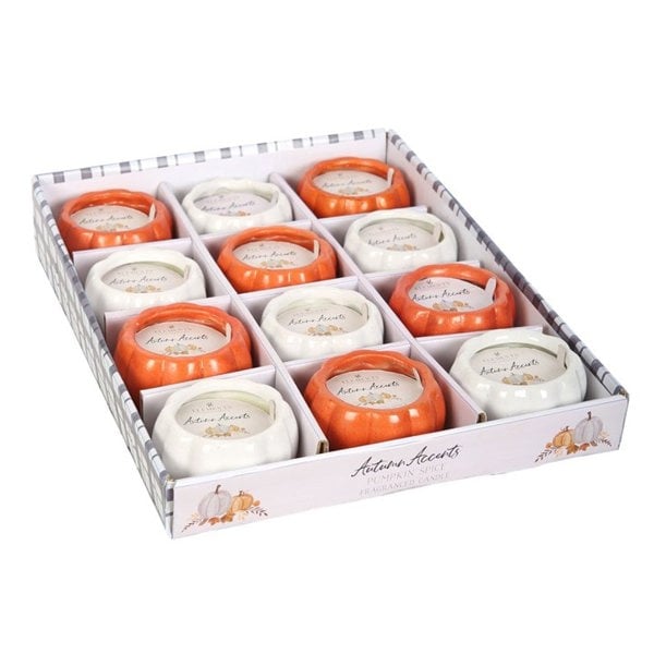 Serano Set of 12 Scented Pumpkin Candles