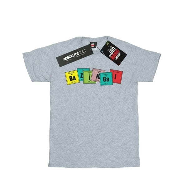 The Big Bang Theory Mens Bazinga Elements T-Shirt - Sports Grey