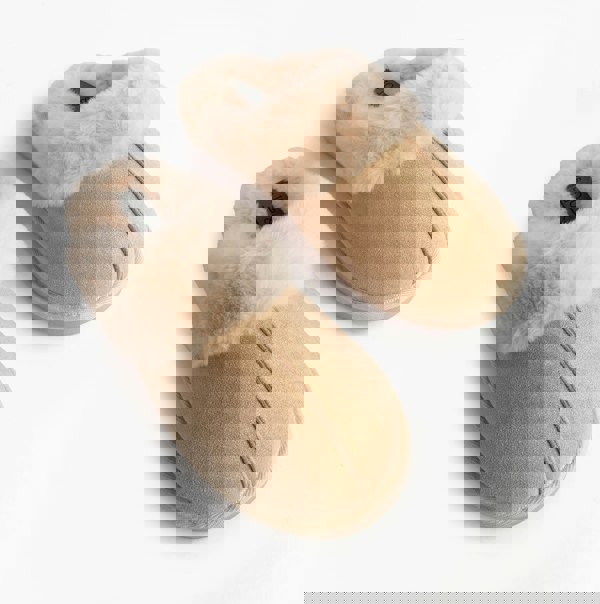 Jo & Joe GLIMMER Womens Mule Slippers Beige