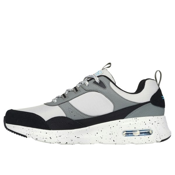 Skechers Mens Court Yatton Suede Skech-Air Trainers - Grey/Multicoloured