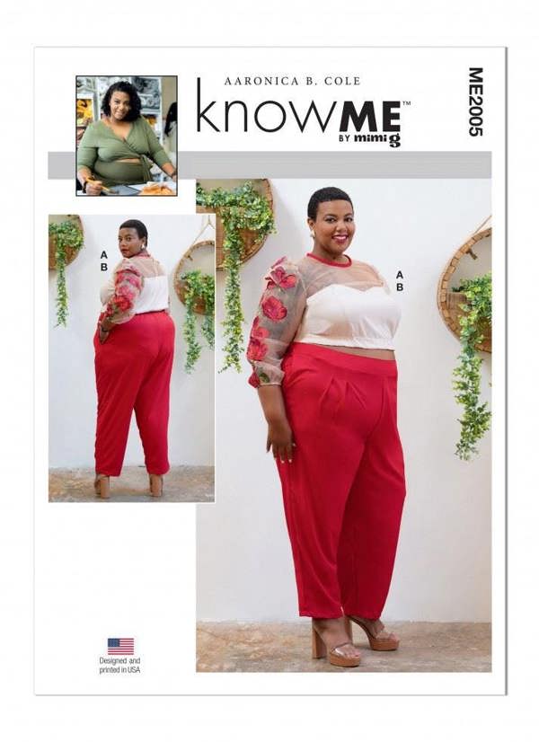 Know Me Sewing Pattern 2005, Tops, Trousers for Women, FG (16W-18W-20W-22W-24W-26W) - Intermediate