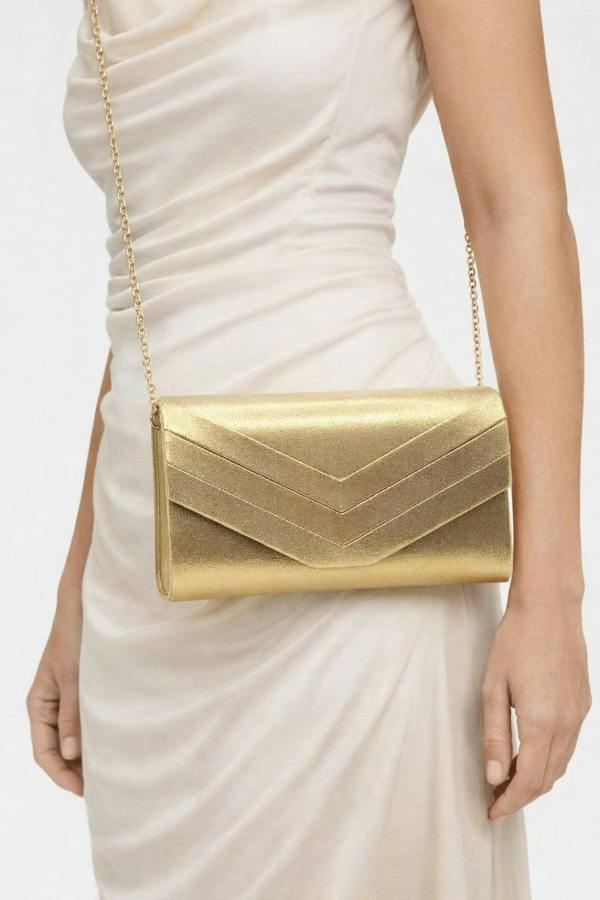 SVNX Clutch Bag in Gold