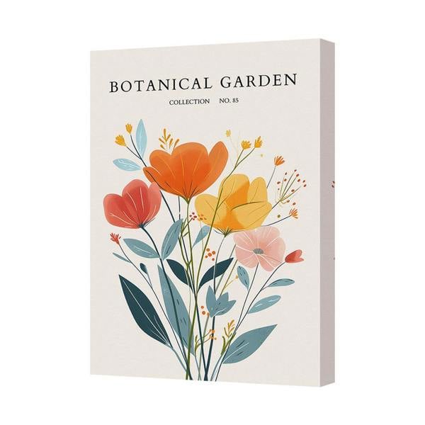 Benjamin Tate Design Botanical Garden Canvas Wall Art Floral Print No 85