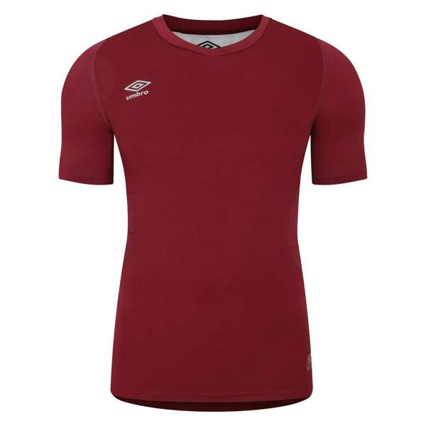 Umbro Unisex Adult Elite V Neck Base Layer Top - New Claret - 