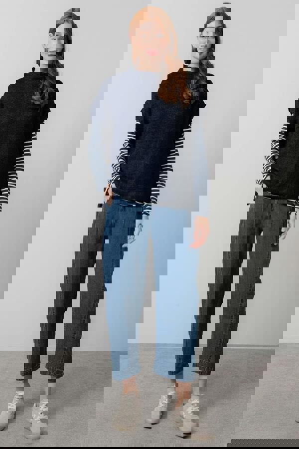 Lily & Me Tabitha Boucle Knit Tank Navy