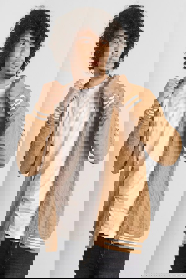 Men's Heavy Waffle Bomber Jacket