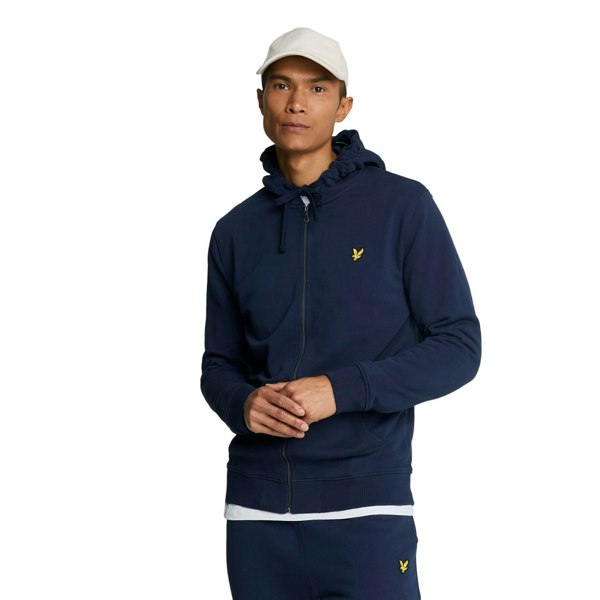 Lyle & Scott Mens Full Zip Hoodie - Navy