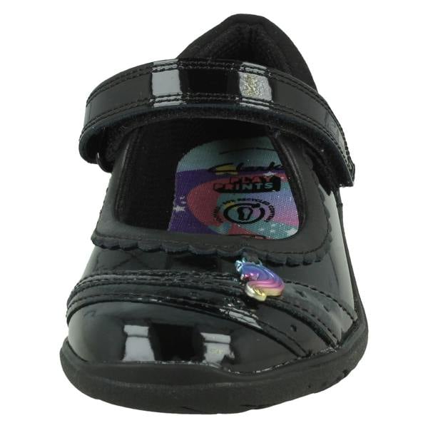 Clarks Girls Clarks Unicorn Charm School Shoes Relda Spark
