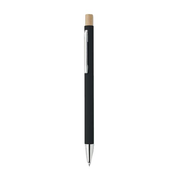 MidOcean Bergamo Recycled Aluminium Ballpoint Pen - Black - 