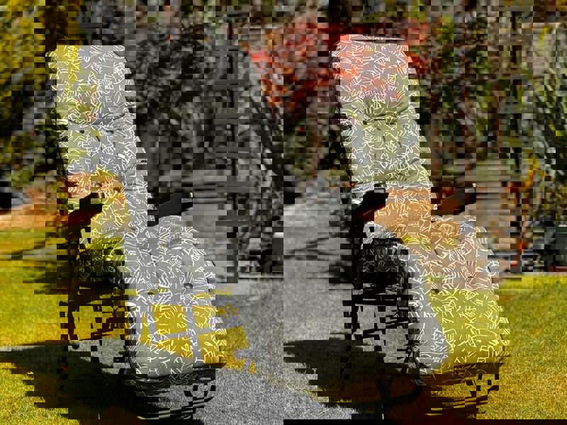 Deluxe Garden Relaxer REPLACEMENT CUSHION ONLY (pattern options available) (H) 99cm x (W) 58cm x (D) 73cm Aspen Grey The Garden Furniture Shop