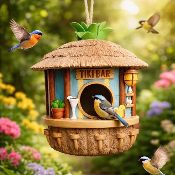 Tiki Bar Birdhouse