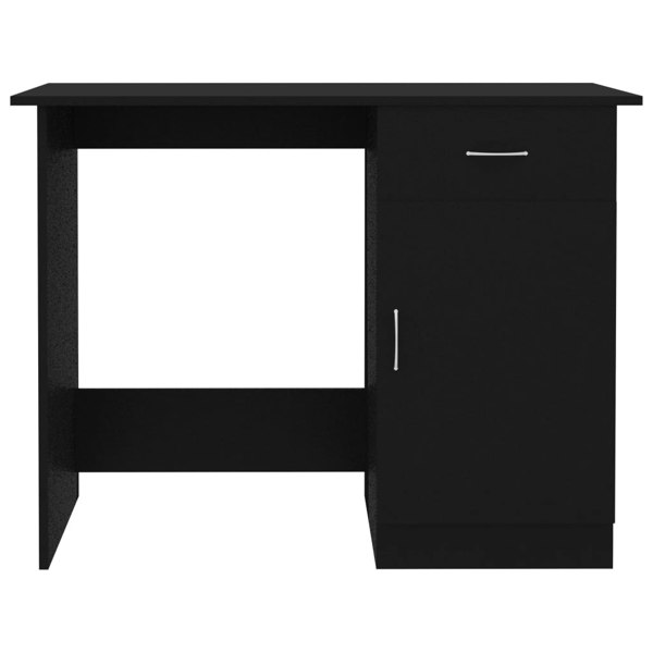 Berkfield Desk Black 100x50x76 cm Engineered Wood