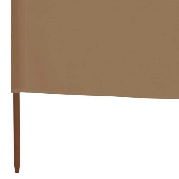 Berkfield 6-panel Wind Screen Fabric 800x80 cm Taupe