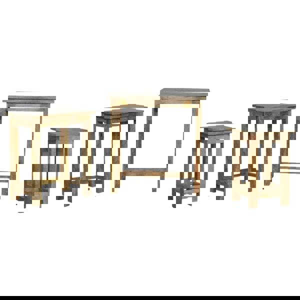 Artisan Furniture Country Solid Wood Stool Set of 3