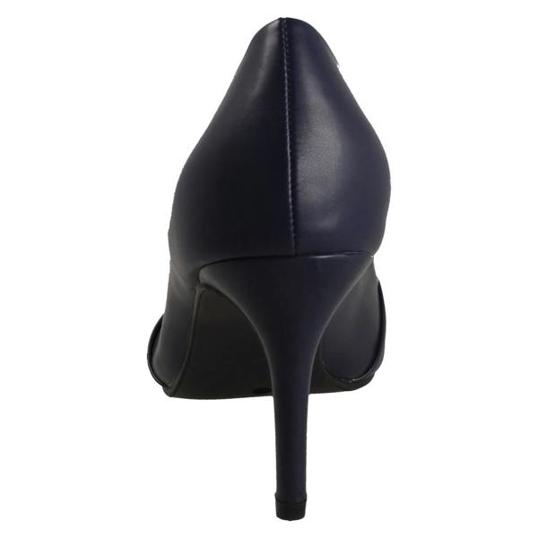 Spot On Ladies Spot On High Heel Twist Knot Vamp Pointed Toe Court Shoe F90130