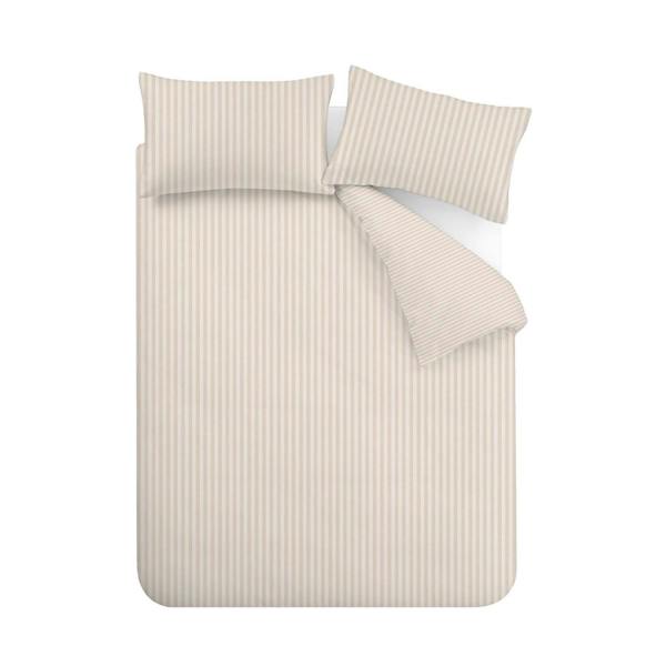 Epping Textured Stripe Natural Duvet Cover Set