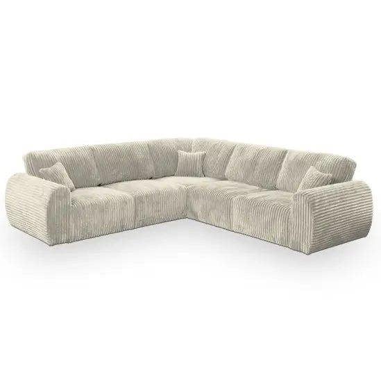 Snug Furniture Sereno Jumbo Cord Large Corner Sofa Full Back