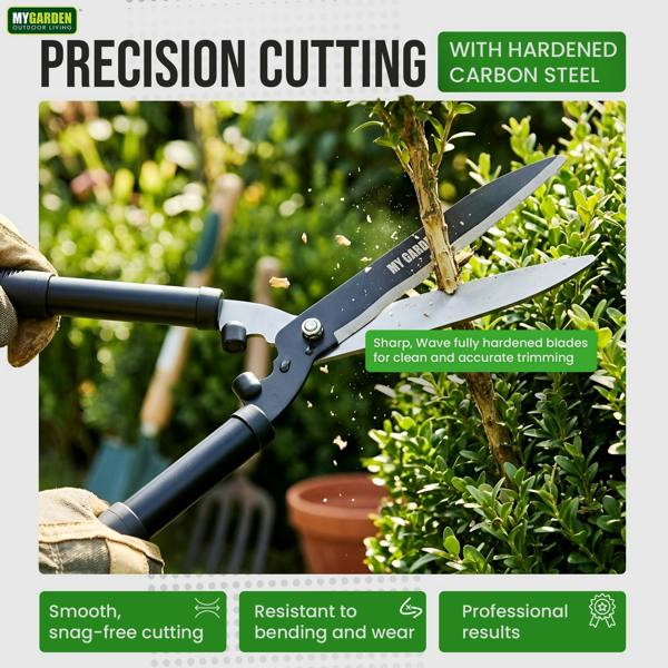 My Garden Outdoor Living My Garden Hedge Shears & Pruner Set - Secateurs with Sharp Blades, Soft Grip Handles Gardening Clipper for Shrubs & Bonsai