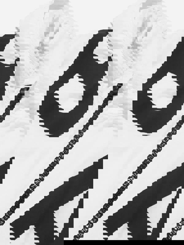 Balmain Boys Logo Print Hooded Jacket in White