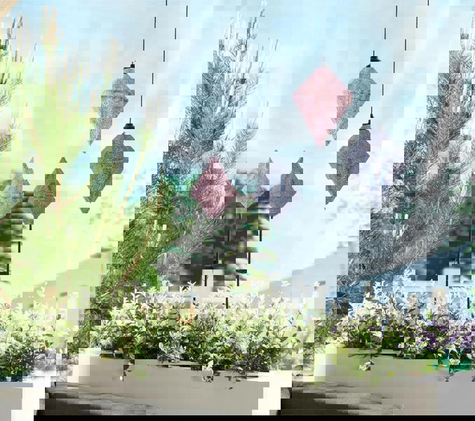 Luxform Solar LED Moroccan Stake Light Pink