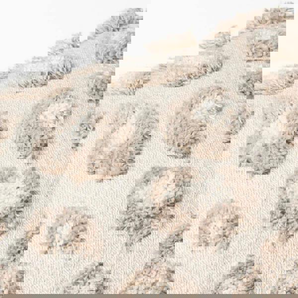 Furn Maeve Tufted Leopard Print Cushion Cover - Natural - 