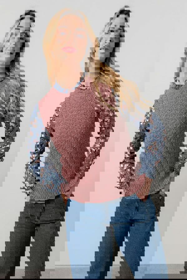 Lily & Me Eva Cotton Knit Tank Top Antique Rose