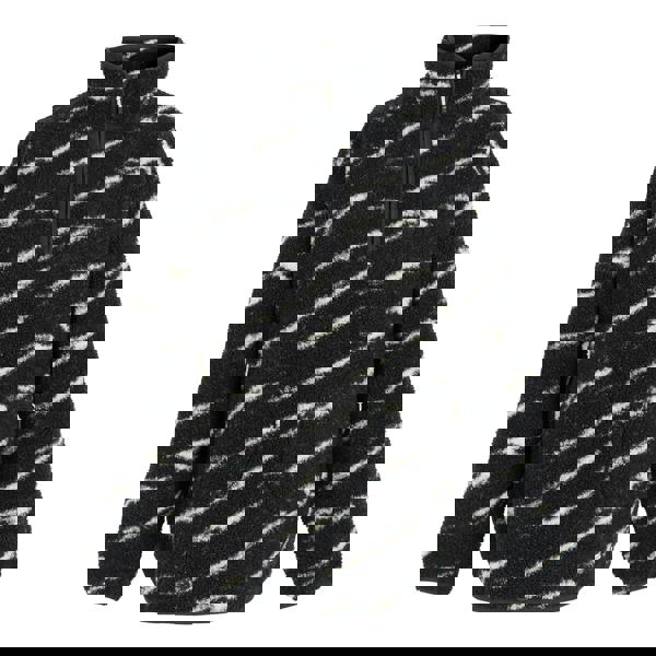 Regatta Womens/Ladies Frankie Abstract Borg Half Zip Fleece Jacket - Black/Light Vanilla - 