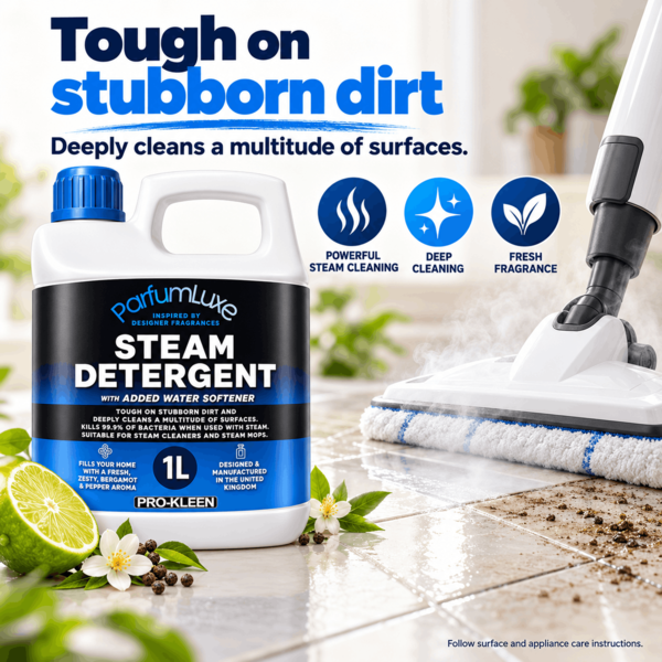 ProKleen Pro-Kleen Parfum Luxe Steam Mop Detergent Sauvage 1L x2- Deeply Cleans, Removes Stains, Deodorises