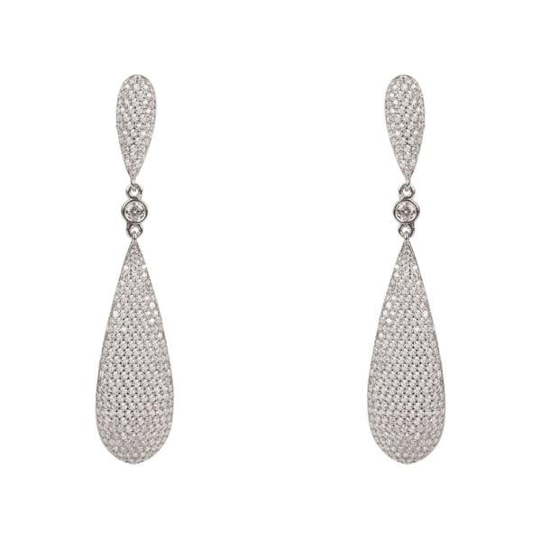 Latelita Long Drop Earrings Silver - LATELITA Earrings