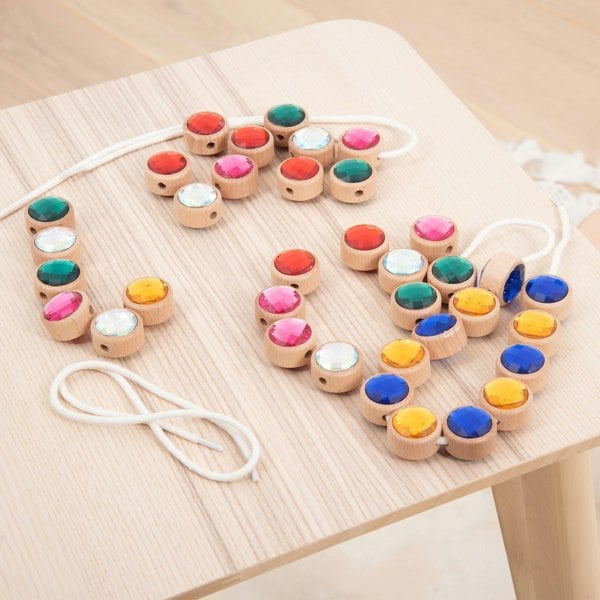 tickit Wooden Lacing Jewels