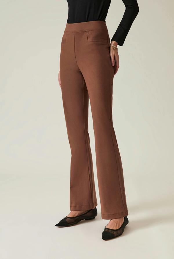 James Lakeland Mocha Bootleg Trousers
