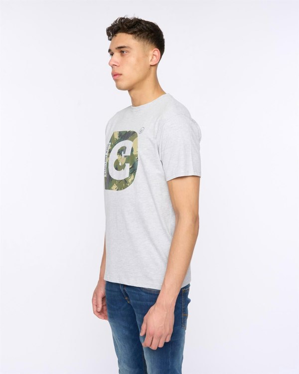 Duck and Cover Deecee T-Shirt - Grey Marl