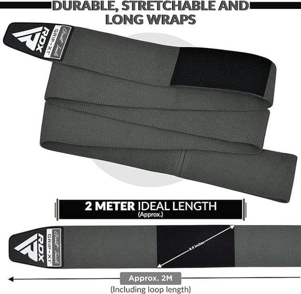 RDX Sports GYM KNEE WRAPS K1 GREY