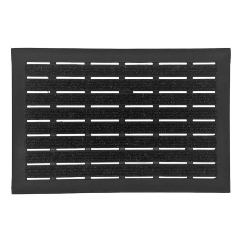 Nicoman Integrated Brush Strip Door Mat with Elevated Drainage Design