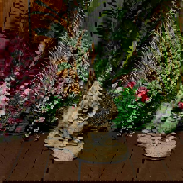 Stone Cast Basset Hound Statue