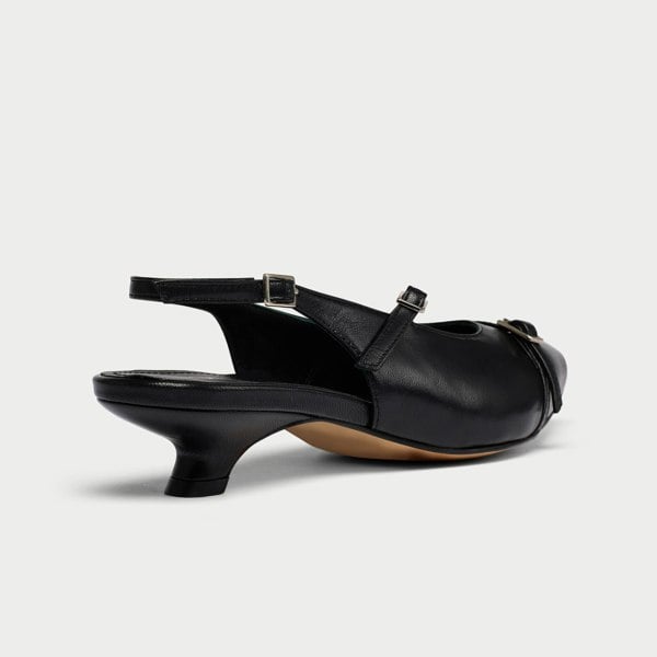 Calla Paloma Shoes - Black Leather