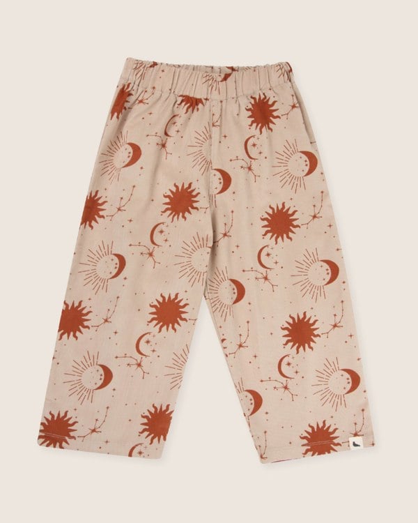 Beige Celestial Print Trousers - image 2