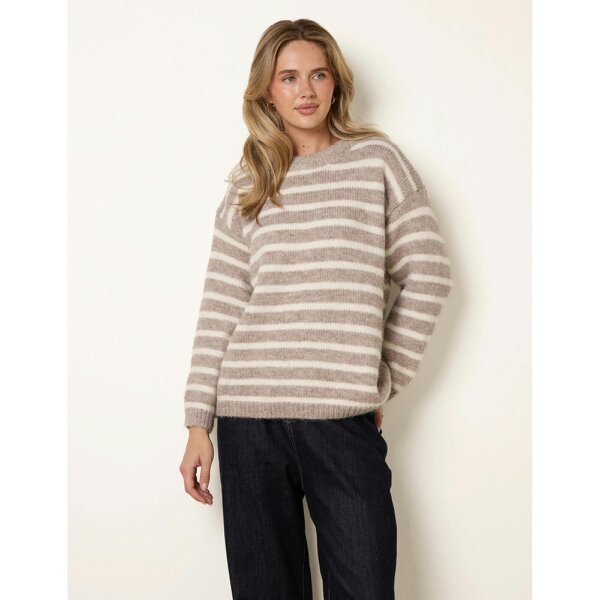 Blue Vanilla Stripe Knitted Jumper