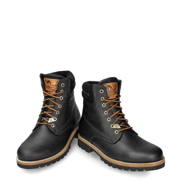 Panama Jack 03 C27 Mens Boots Black Waterproof Leather Laces Hiking Ankle Chukka