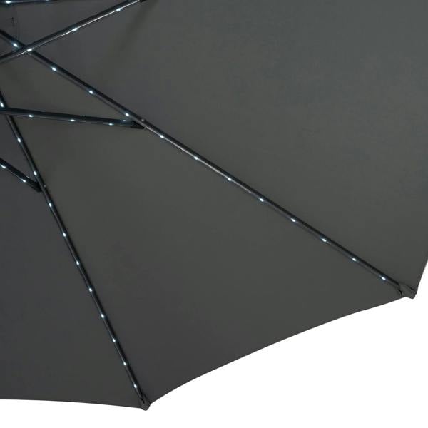 Jardi LED Tilt Parasol 2.7m – Grey