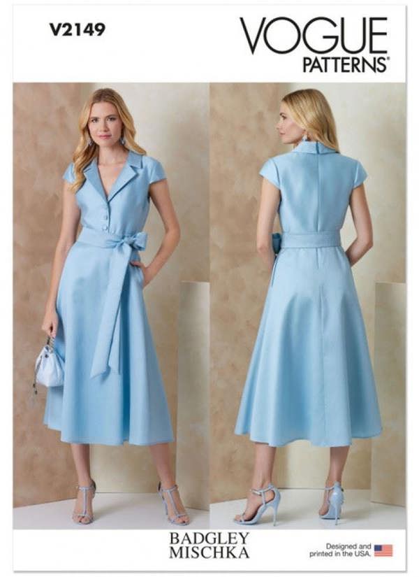 Vogue Sewing Pattern 2149, Dresses for Women, B6 (6-8-10-12-14-16) - Advanced