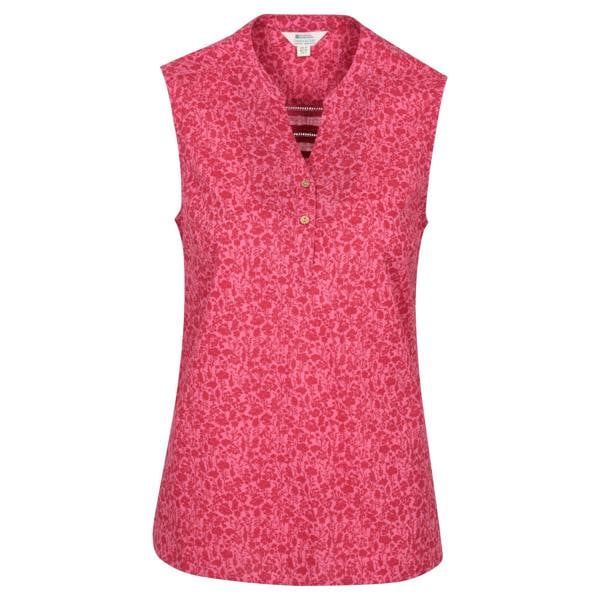 Mountain Warehouse Womens/Ladies Petra Floral Pattern Sleeveless Shirt - Red - 