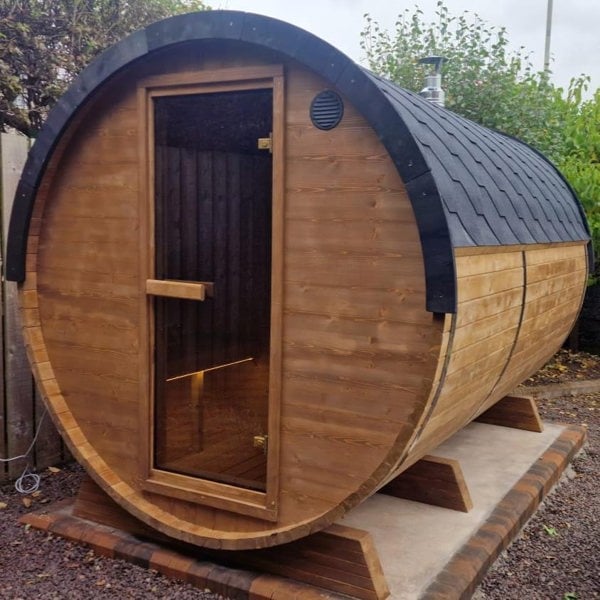Wooden barrel sauna, Oct 6, 2024