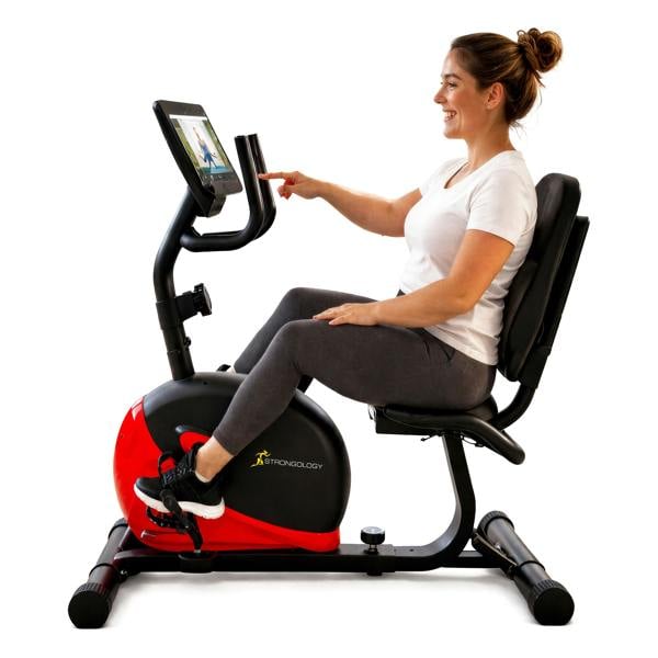 Homeology ZENPEDAL Recumbent Exercise Bike for Home, Magnetic Resistance Bike with 8 Levels, LCD Monitor, Adjustable Seat, Quiet Indoor Cycle